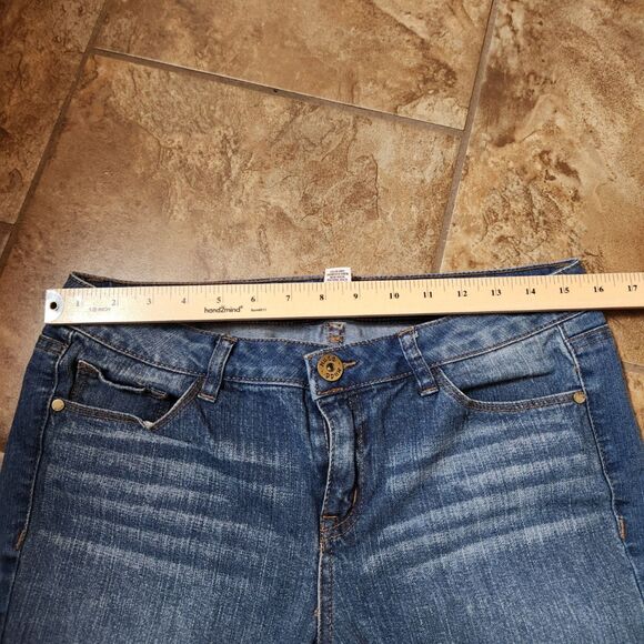 Junior Size 11 Pants Lot – Mudd Capris + NOBO Bootcut, Beige & Denim - Picture 14 of 14